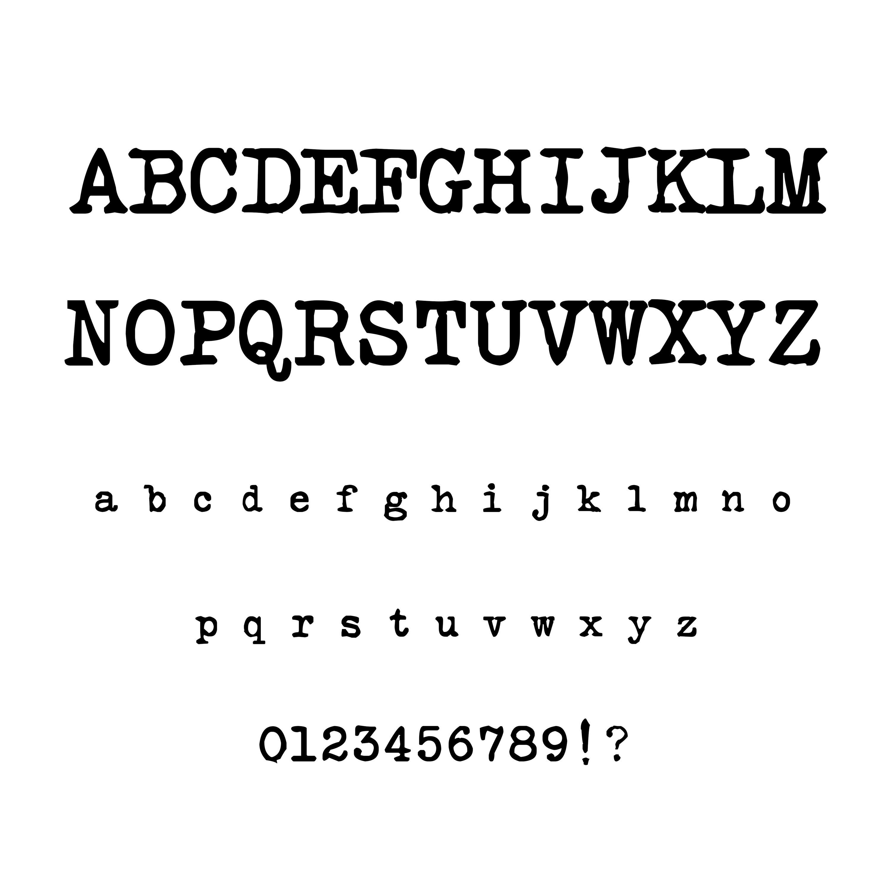 Chapter Typewriter Font Otf, Ttf, Svg, Png - Retro Font, Vintage Font ...