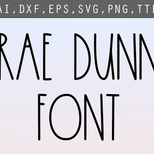 Rae Dunn Font - FARMHOUSE FONT Svg, Ttf, Rae Dunn Inspired Font, Rae Dunn For Cricut, Rae Dunn Christmas Font, Cricut Font