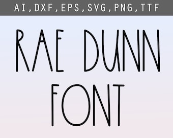Rae Dunn Font - FARMHOUSE FONT Svg, Ttf, Rae Dunn Inspirierte Schriftart, Rae Dunn Für Cricut, Rae Dunn Christmas Font, Cricut Font