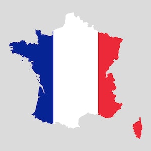 Frankreich Karte SVG, PNG - Frankreich SVG, Frankreich Umriss SVG, Frankreich SVG, geschnittene Dateien für Cricut, Silhouette