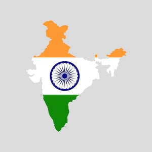 India Map SVG, PNG - India Flag Svg, India Outline Svg, India Svg, Cut Files for Cricut, Silhouette