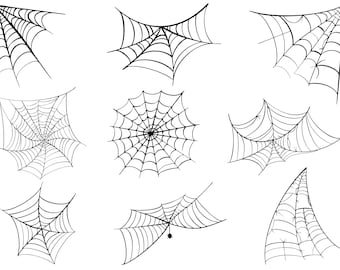 Spider Web SVG Bundle, PNG - Halloween Svg, Spider Web Clipart, Spiderweb Svg, Spooky Svg, Svg Files for Cricut