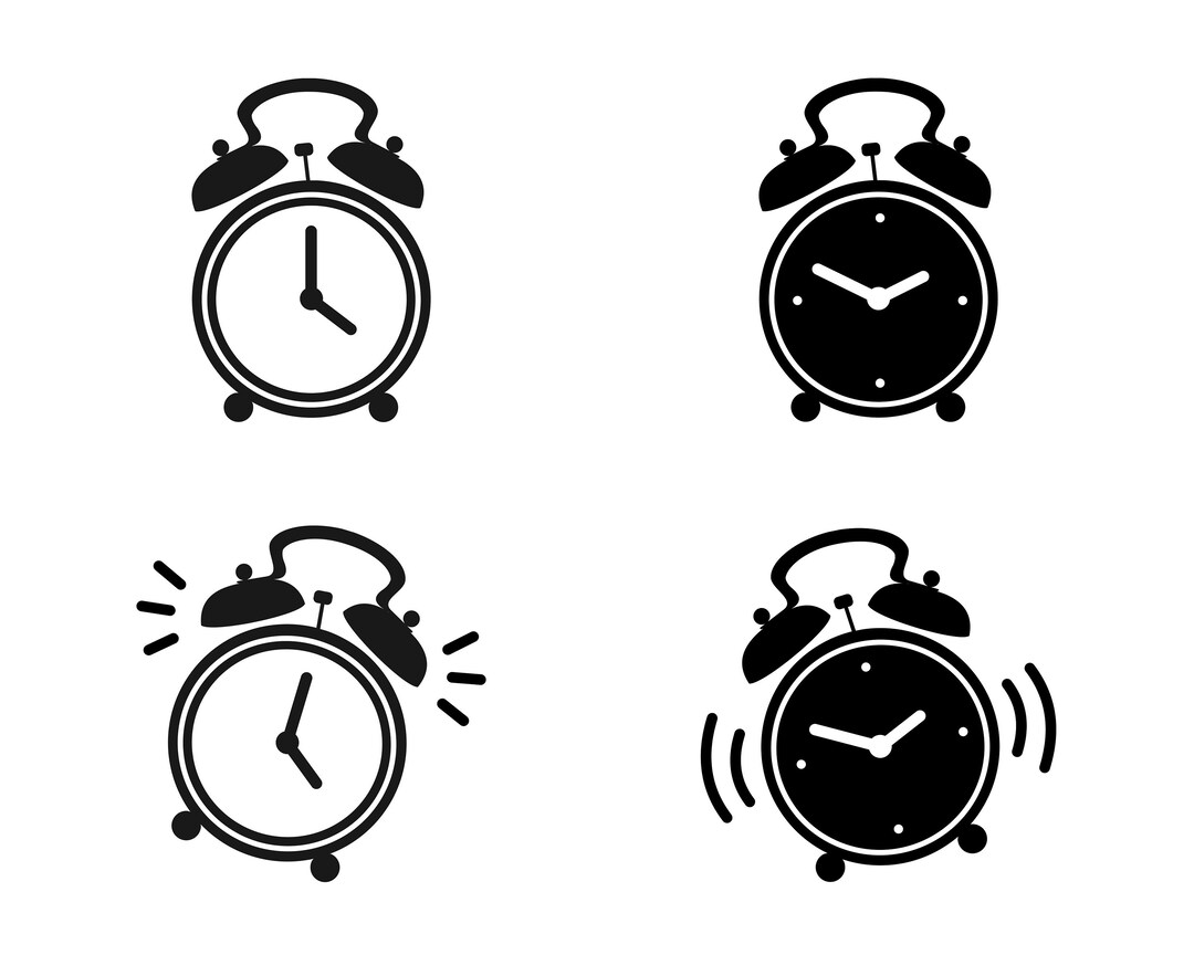Alarm Clock SVG Clock Svg, Wake up Alarm, Morning Alarm Svg, Clock ...