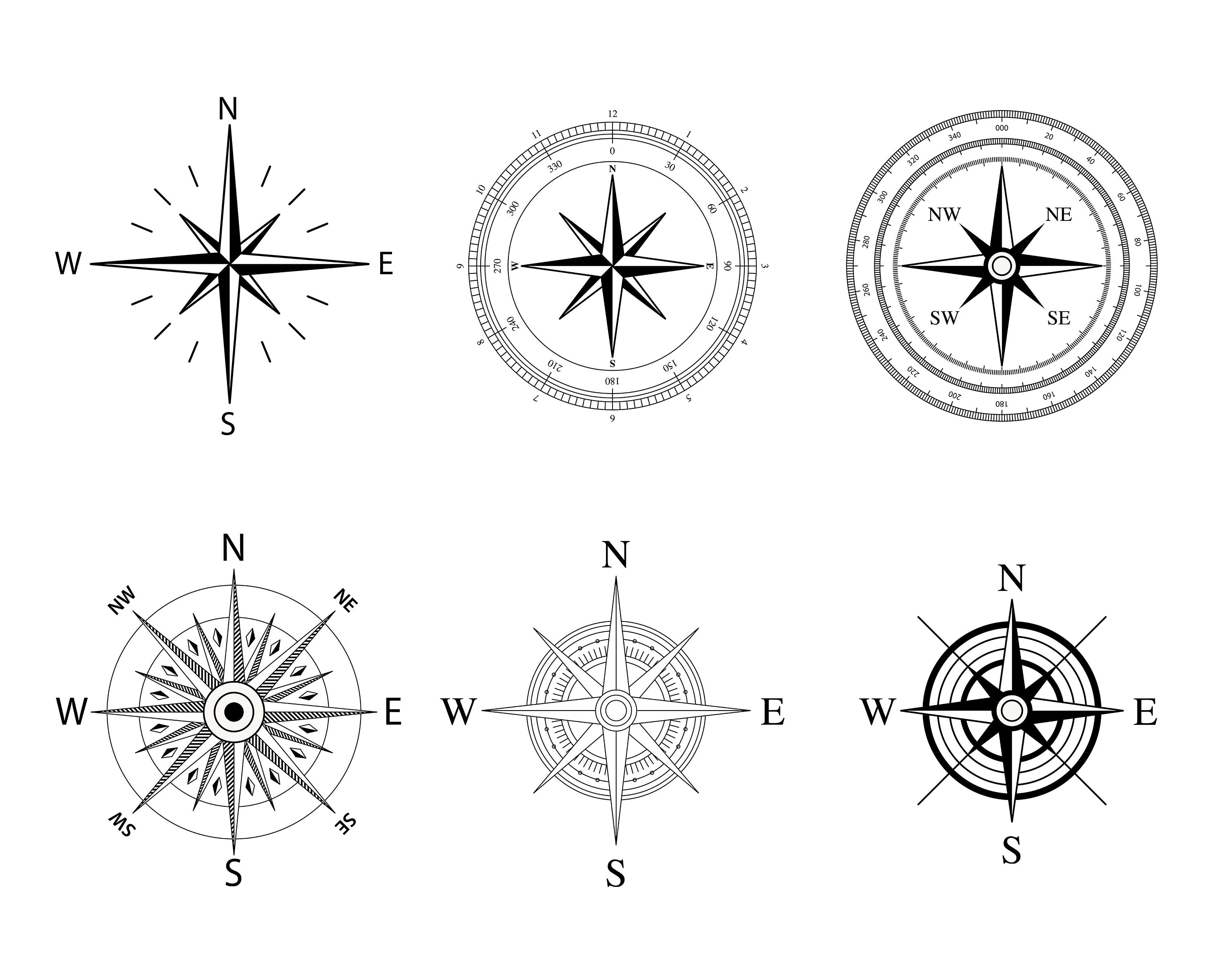 Compass SVG Bundle, PNG - Nautical Compass Svg, Compass Rose Svg, Cut ...