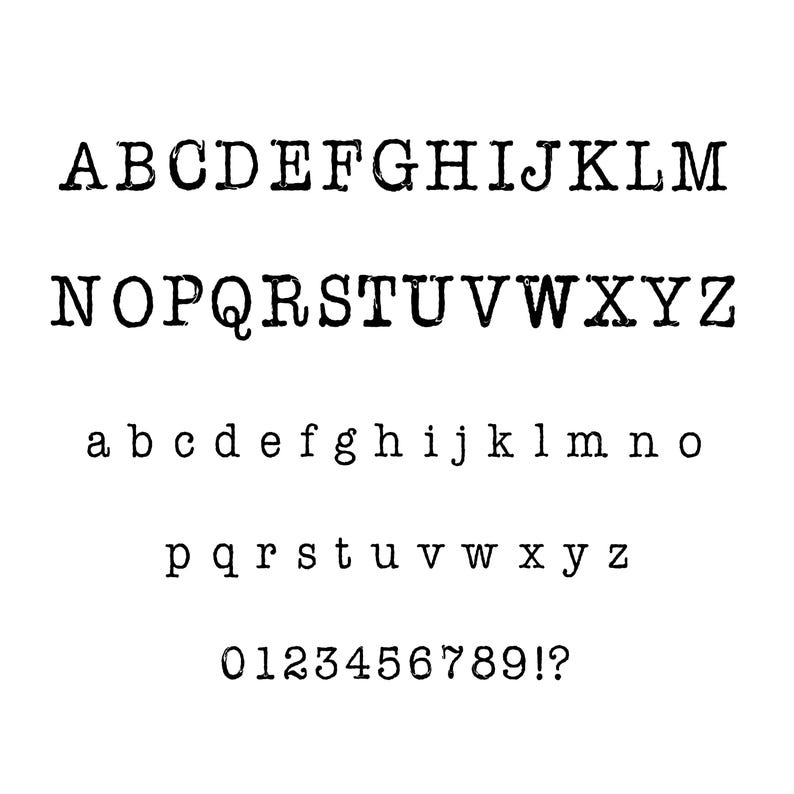 Fading Typewriter Font Otf, Ttf, Svg, Png - Retro Font, Vintage Font ...