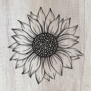 Tournesol SVG, PNG, fleur SVG, Clipart tournesol, couper fichier pour Cricut, Silhouette, camée - téléchargement immédiat