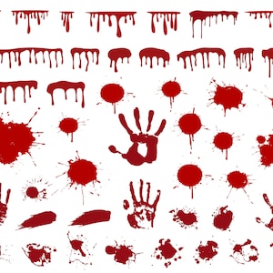 DRIPPING BORDERS SVG, Blood Dripping Svg, Bloody Hand svg, Dripping svg, Blood svg, Dripping border, Blood splash svg, Halloween svg