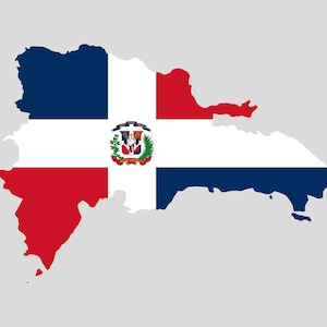 Dominican Republic Map SVG, PNG - Dominican Republic Flag Svg, Dominican Republic Outline Svg, Cut Files for Cricut, Silhouette