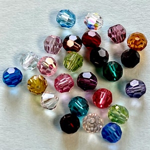 SWAROVSKI Crystal Beads  |  6MM ROUND |  5000 | Genuine Swarovski Crystal 10 pieces