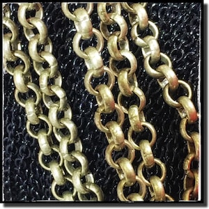 Antique Brass Rolo Chain 7mm