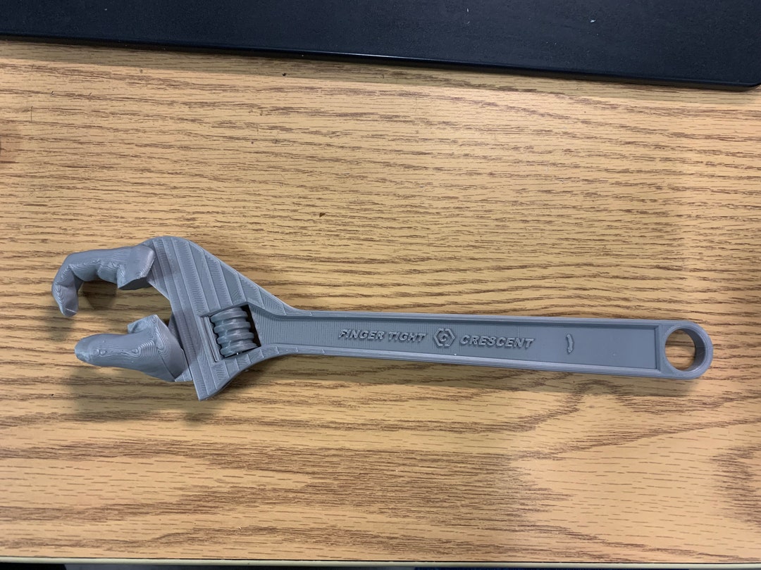 Finger Tight Crescent Wrench STL Files Etsy