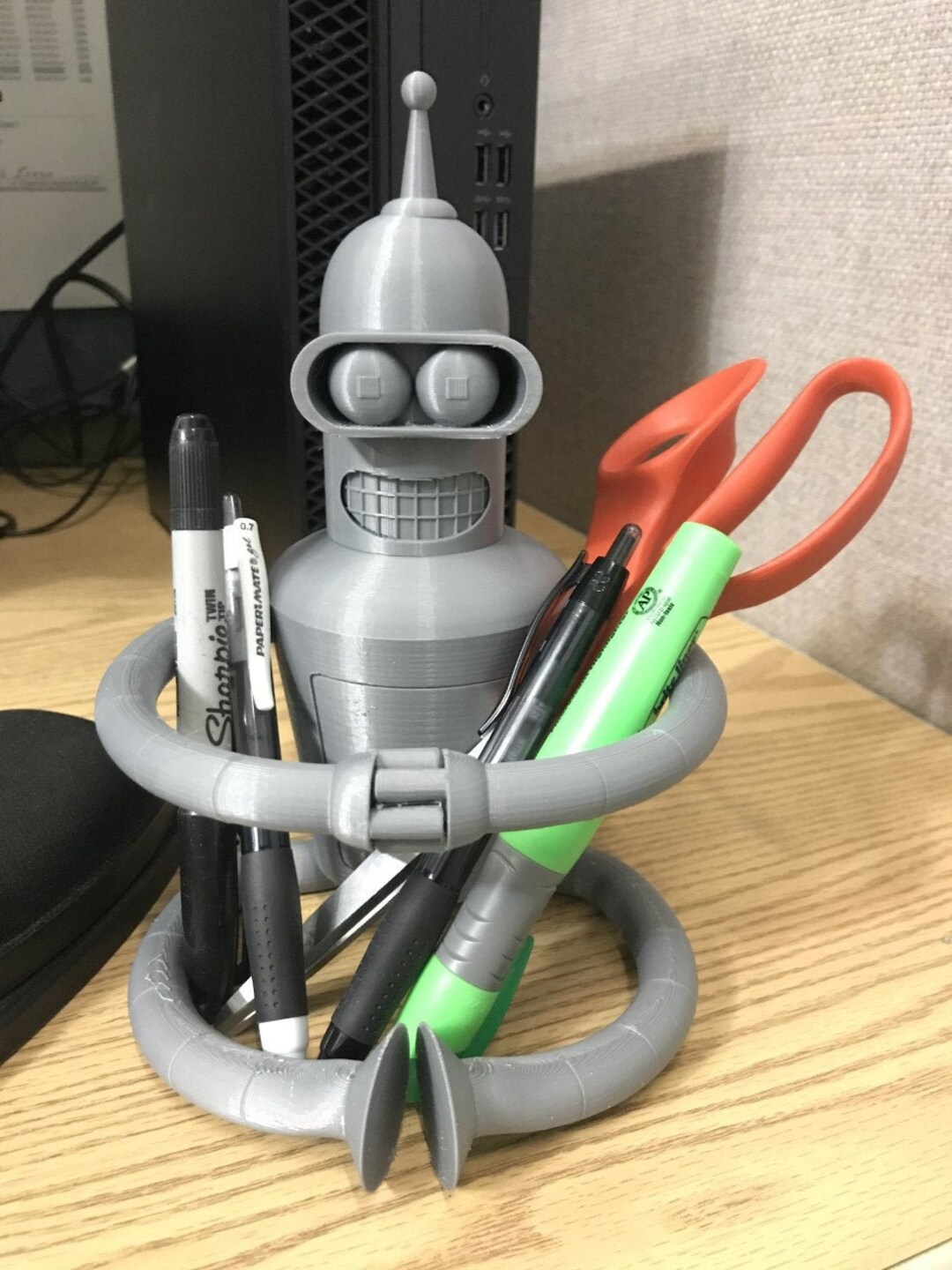 Bender the Robot From Futurama Pen Holder STL File - Etsy