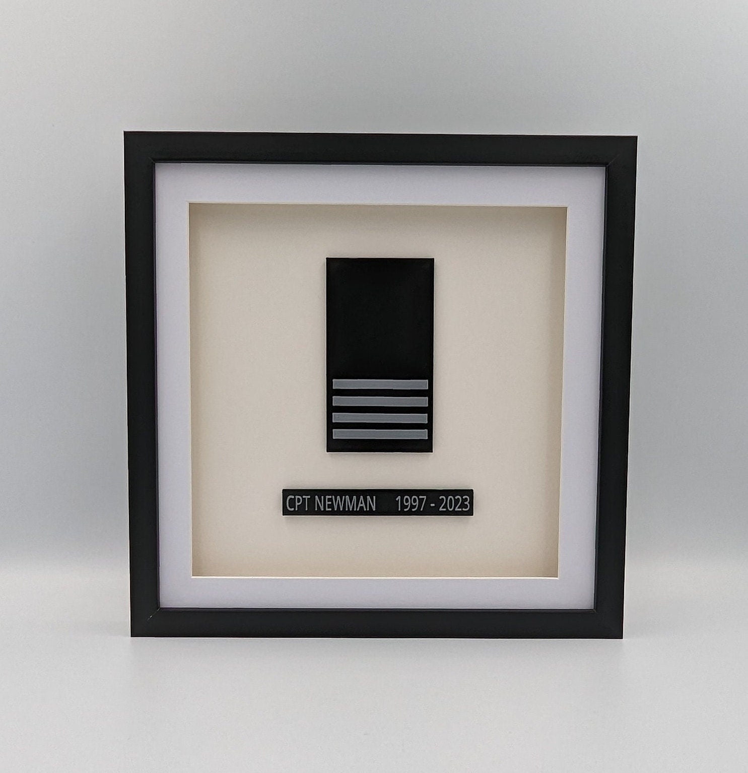 Pilot Shadow Box Personalised Pilot Presentation Framed Shadow Box Gift/modern 3D ...