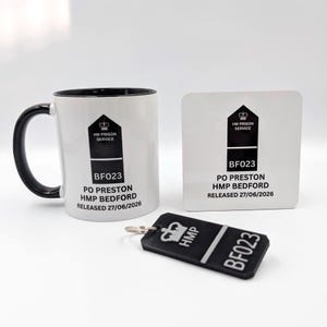 Personalised Prison Officer Epaulette Mug | Custom Service Number & Rank | Prison Service Gift | Correctional Officer Mug