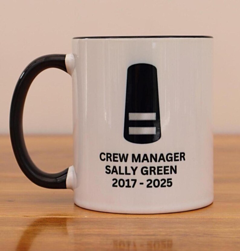 Personalised Coffee Mug | UK Firefighter Mug and Coaster Gift Set| Fire Officer Gift | Personalised Tea or Coffee Mug | All Ranks Available Crew Cdr/Mgr