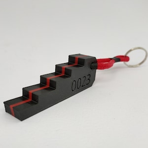 Fire Service /Fire Fighter Key Rings based on Emergency Services Step Chocks - Personalised