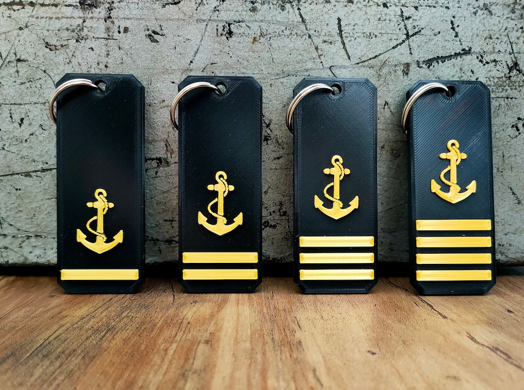 Merchant Marine Keyrings | Deck Officer Keyring | Captain Keyring ...