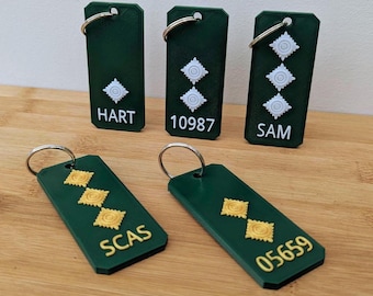 Ambulance Service/Paramedic/EMS Key Rings/ Bespoke and personalised/Medical/HART team/Technician Keychains
