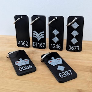 Personalised Police Officer Key Ring/Bag Tag