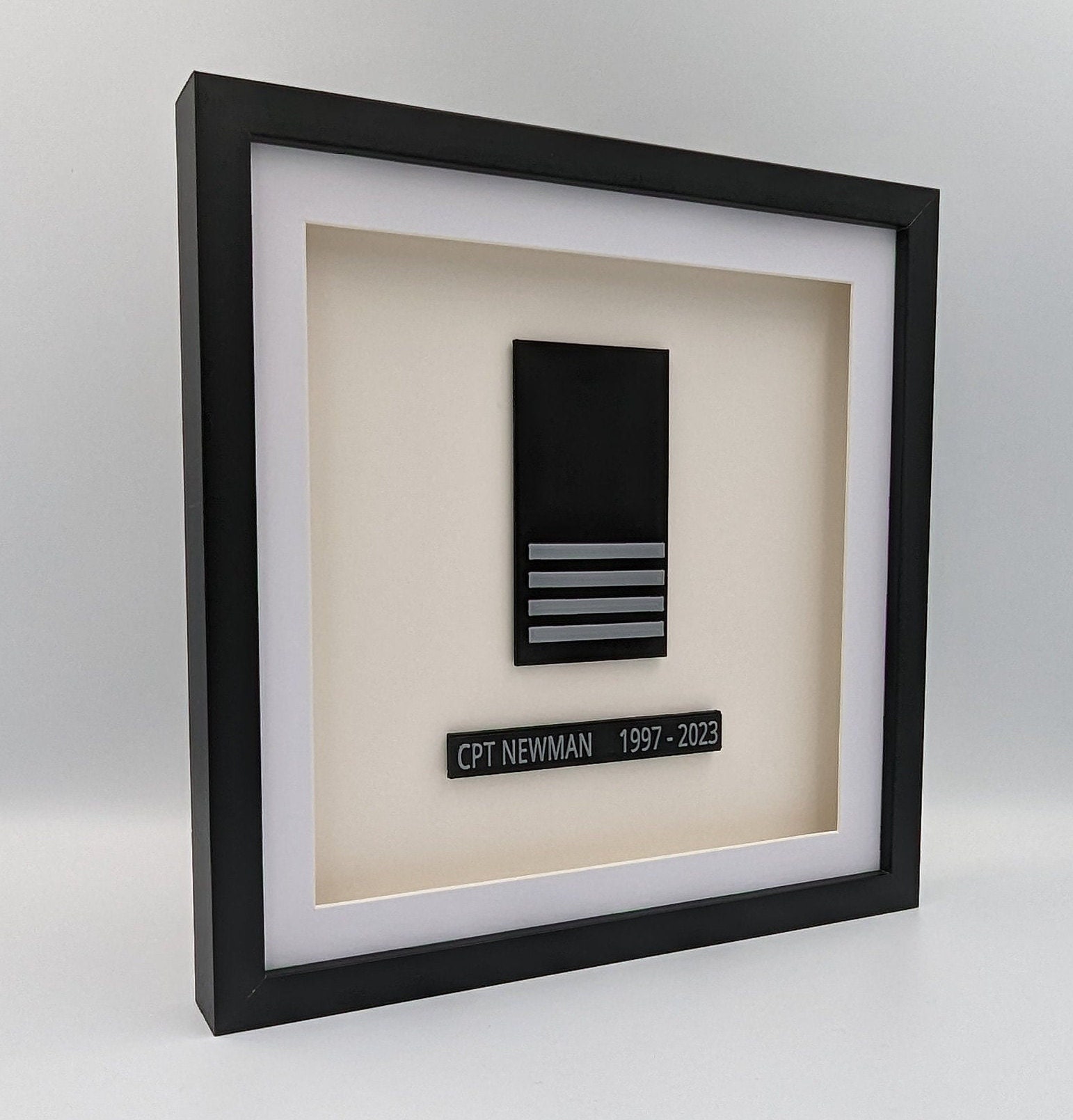 Pilot Shadow Box Personalised Pilot Presentation Framed Shadow Box Gift/modern 3D ...