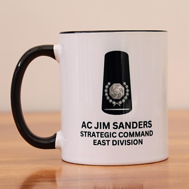 Personalised Coffee Mug | UK Firefighter Mug and Coaster Gift Set| Fire Officer Gift | Personalised Tea or Coffee Mug | All Ranks Available Area Cdr/Mgr