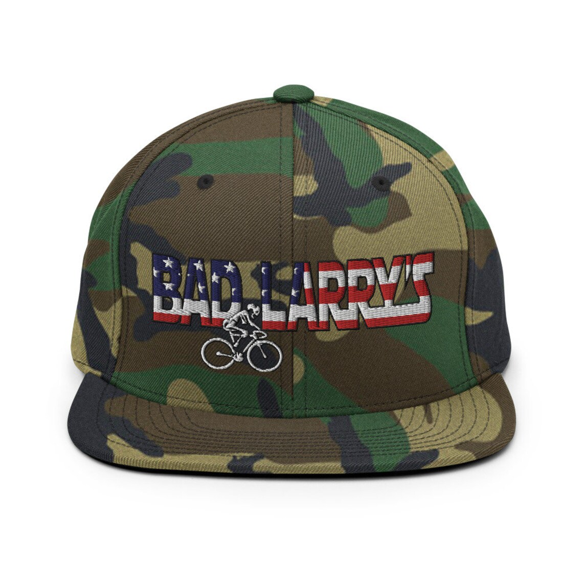 Original Bad Larry s Camo Snapback Hat Etsy