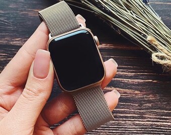 Milanese Band for Apple Watch | 5 colors Stainless Steel Loop for Apple Watch size 38/40/41mm - 42/44/45mm-49 | Series SE & 1 2 3 4 5 6 7 8