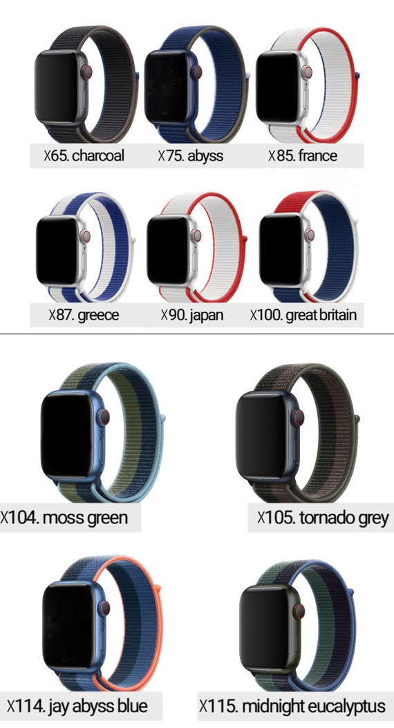 variabel Recyclen Tandheelkundig 21 FREE Nylon Apple Watch Band 38mm40mm41mm42mm44mm45mm - Etsy