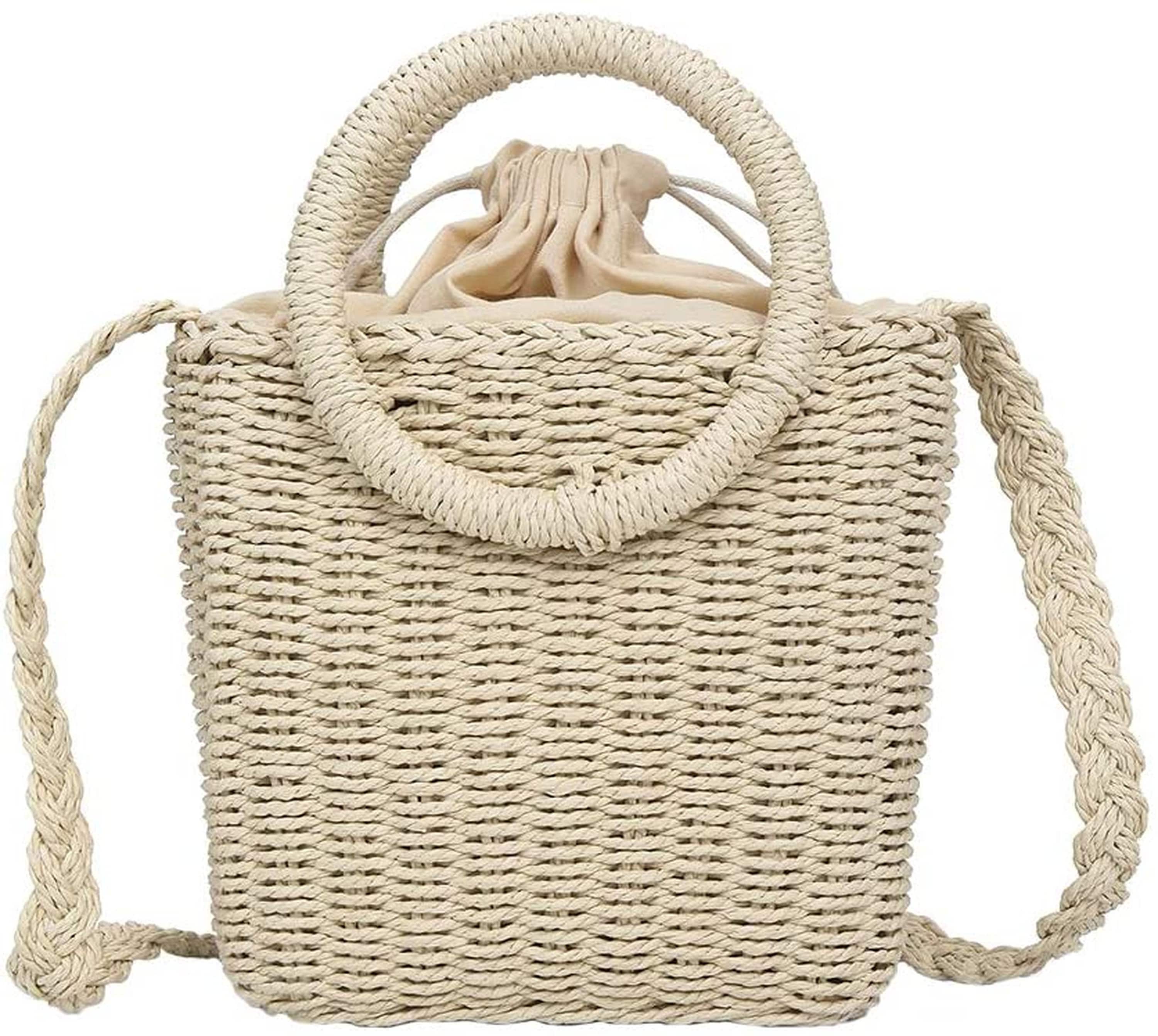 Woven Straw Bag Fashion Summer Women Shoulder Messenger Bags Etsy