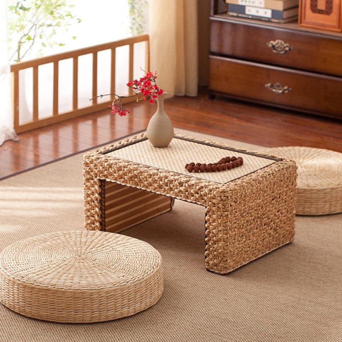 Tatami Cushion Floor Table Japan Tatami Japan Coffee Tatami Etsy