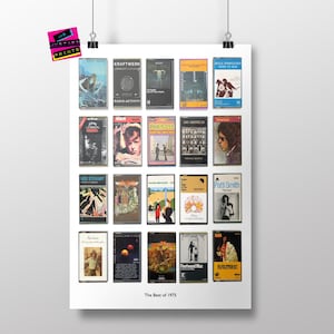 Personalisiertes 50 Jahre Geschenk - Musik aus 1975 - Born in 1975 - 50.Geburtstag Print