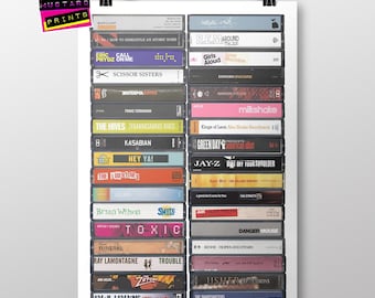 22nd Birthday:  Music from 2004 Cassette Print -  Customizable Gift - Born in 2004