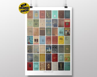 19th Century Literature Art Print: Classic Novel Book Covers