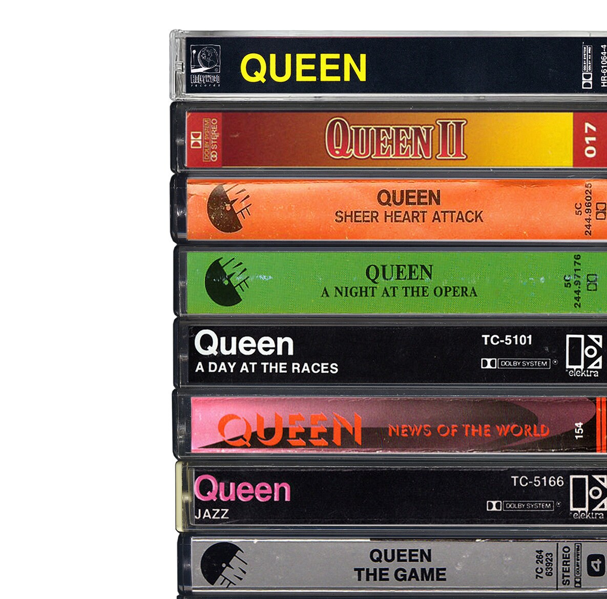 Queen Studio Albums Cassettes Fine Art Print Poster Prince Etsy