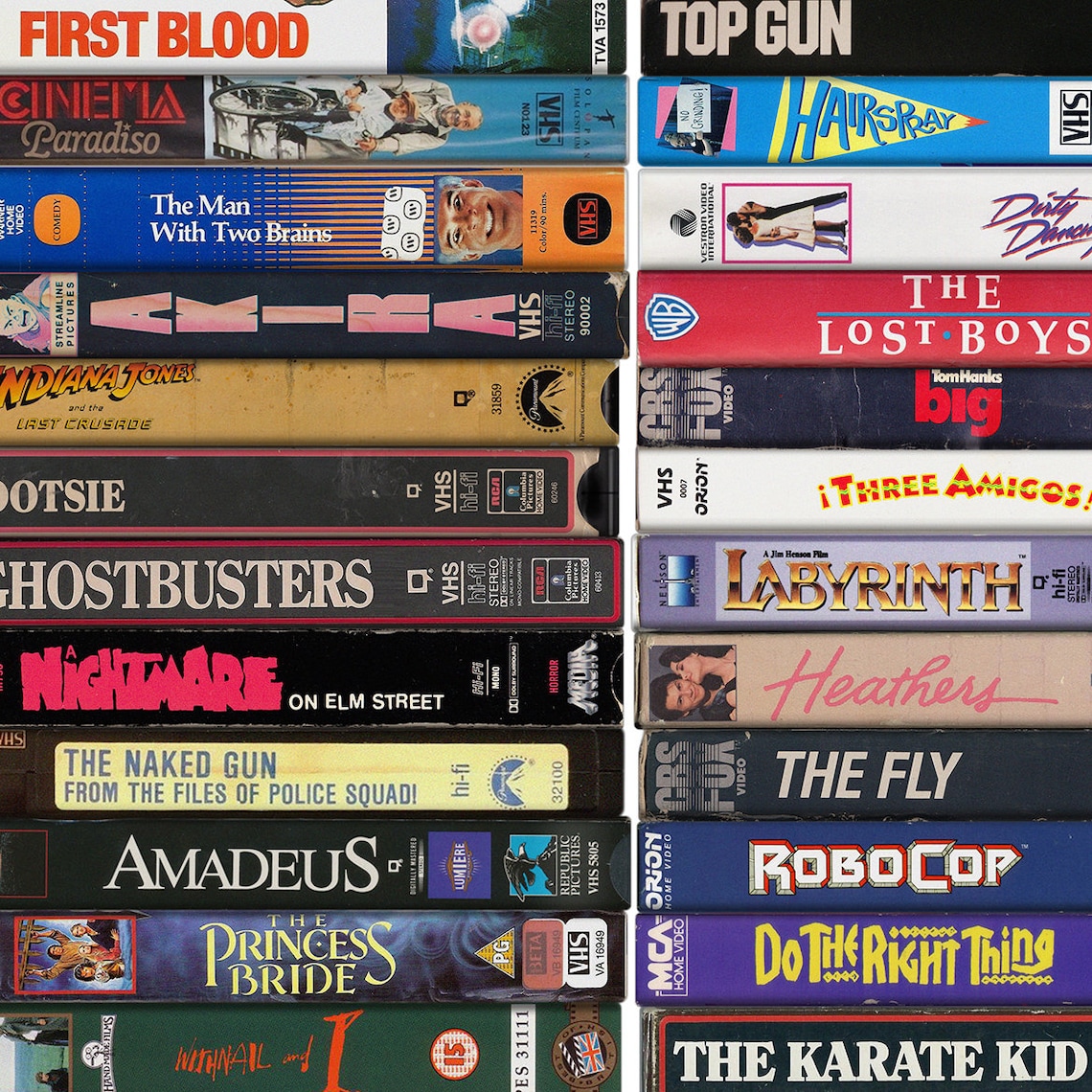 1980s Classic Film Poster VHS Cassette Print Art Gift Etsy