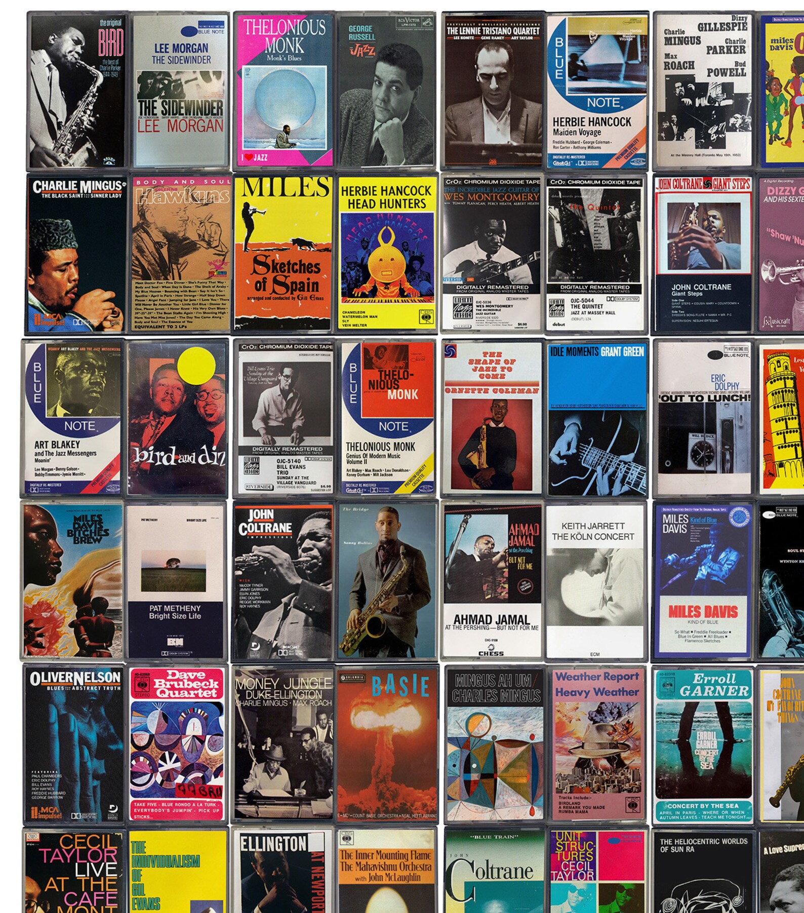 Jazz Cassette Print Greatest Jazz Albums Poster Art Jazz Etsy