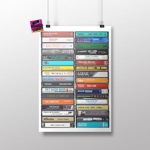 London Songs Print, London Music Poster, Cassette Print, London Art