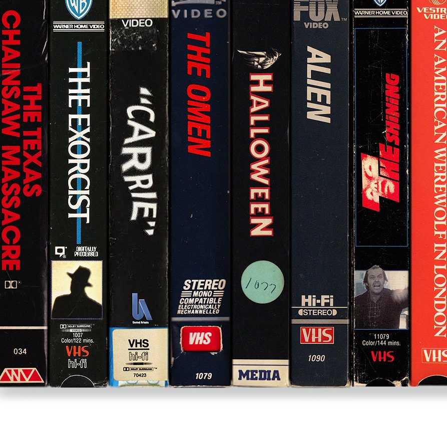 Classic Horror Films VHS Cassette Print Poster Art Gift Etsy