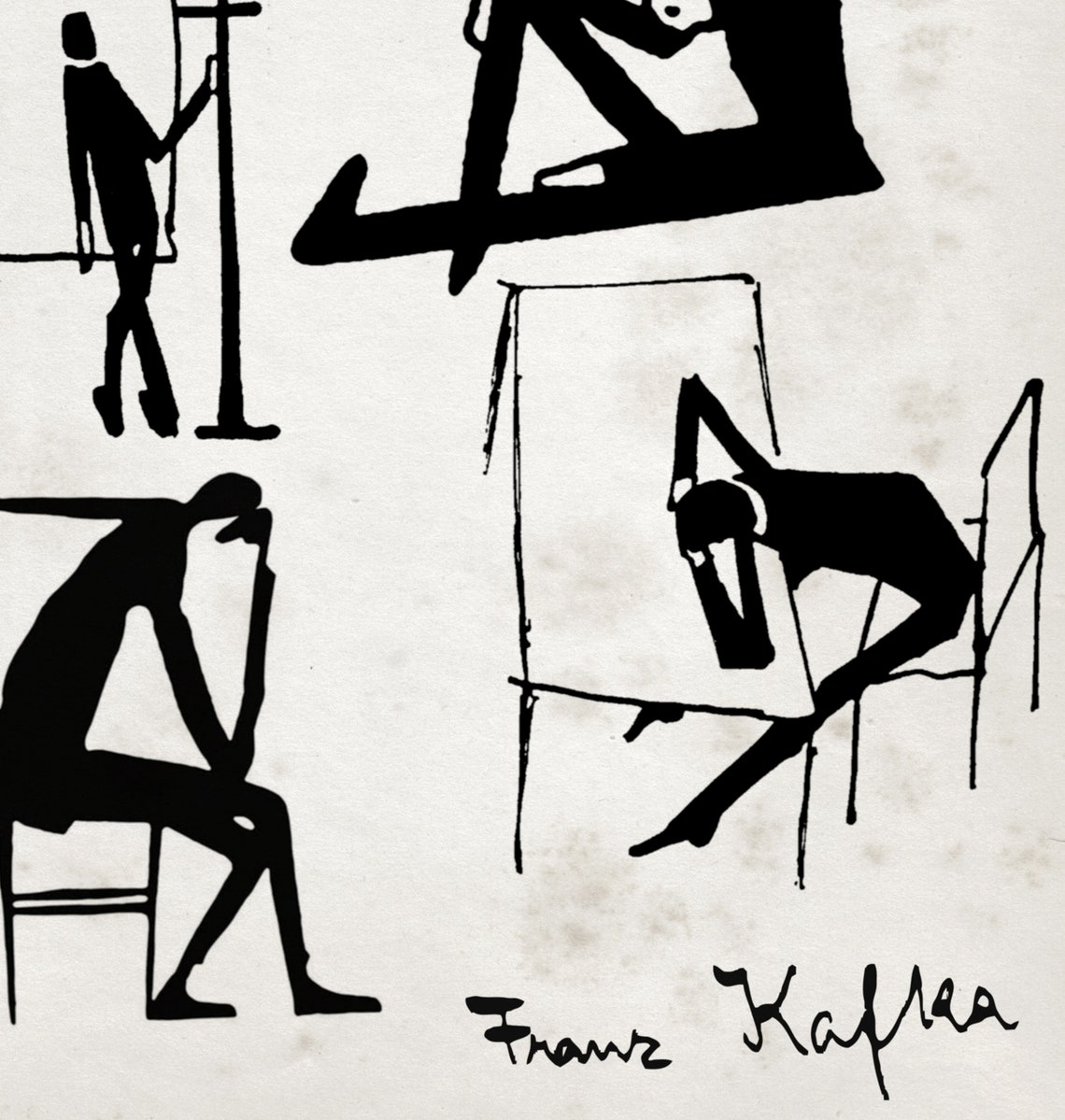 Drawings by Franz Kafka Poster Art Gift Kafka Fan Etsy UK
