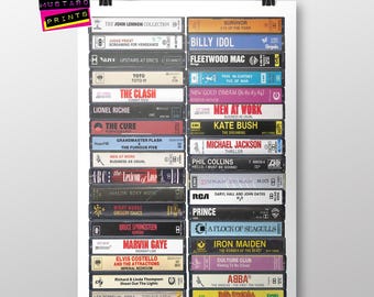 44. Geburtstag: 1982 Musikkassette Druck - individuelles Geschenk