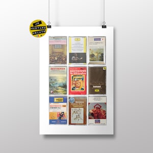 Beethoven Symphonies Cassette Print: Classical Music Fan Gift