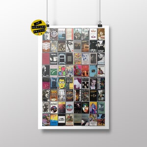 Manchester Music Print - Manchester Albums Poster - Manchester Gift - Manchester Souvenir - Madchester - Manc - Manchester Bands