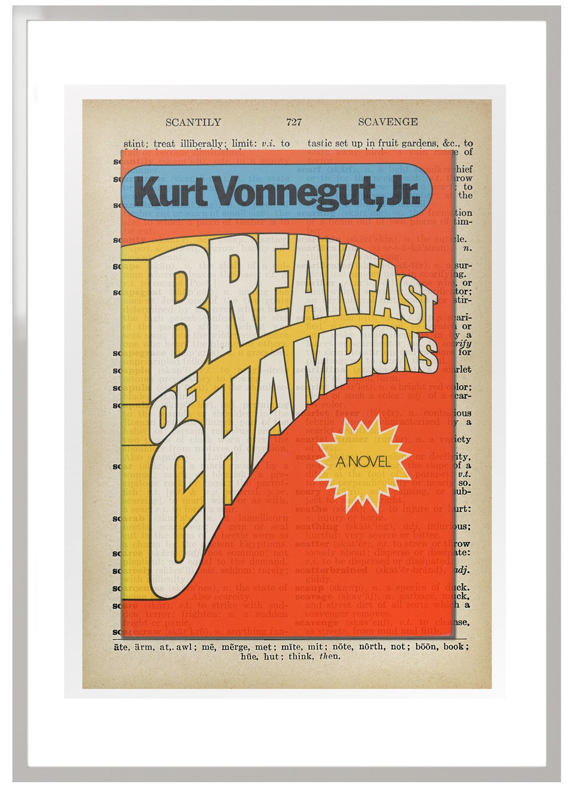 Breakfast of Champions by Kurt Vonnegut 1st Edition Cover Etsy