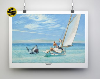 Poster Kunstdruck GROUND SWELL 1939 Edward Hopper Segelboot Maritim Bild Druck Poster Kunstdruck GROUND SWELL 1939 Edward Hopper Segelboot Maritim Bild Druck