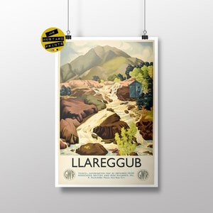 Poster di viaggio di Llareggub, Under Milk Wood di Dylan Thomas, fan della letteratura, stampa letteraria, regalo, arte, Writing Shed