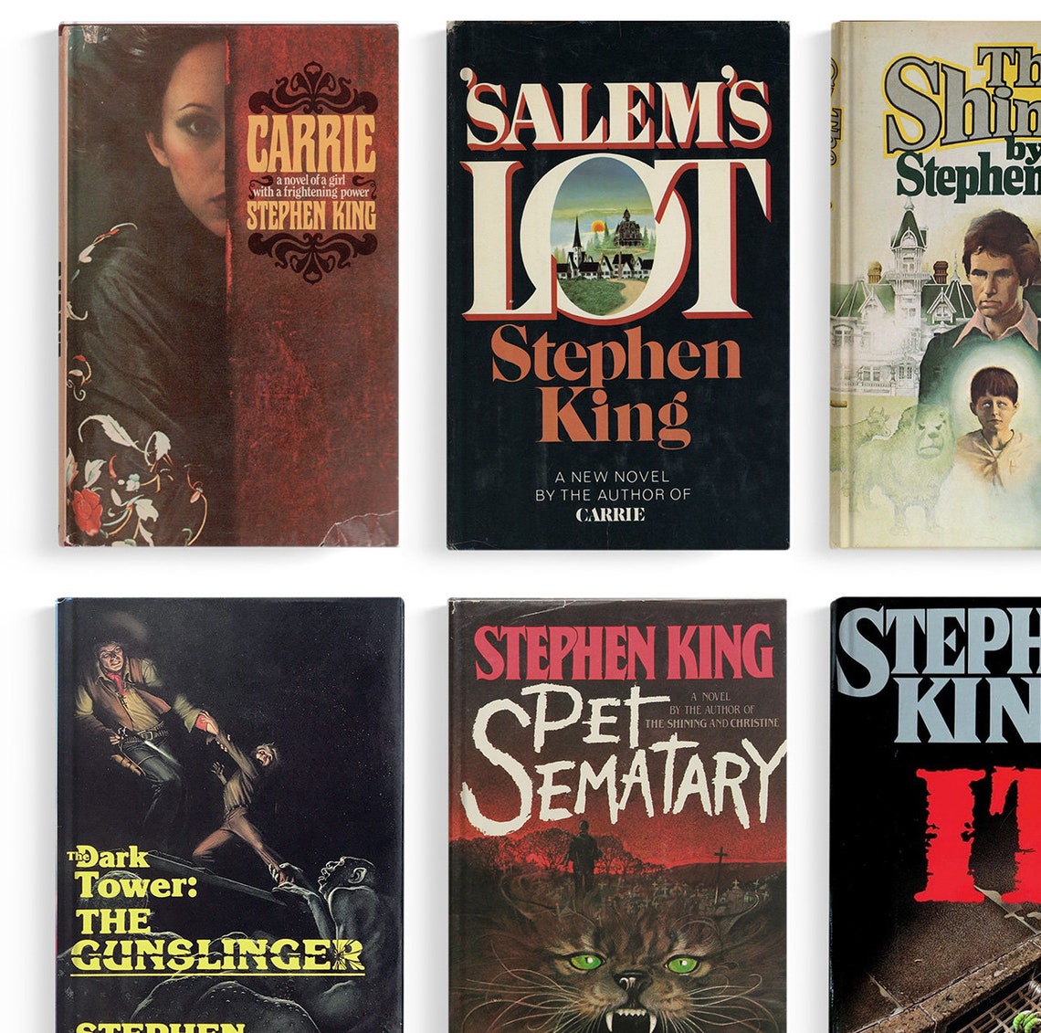 Stephen king bibliography print poster art gift stephen etsy