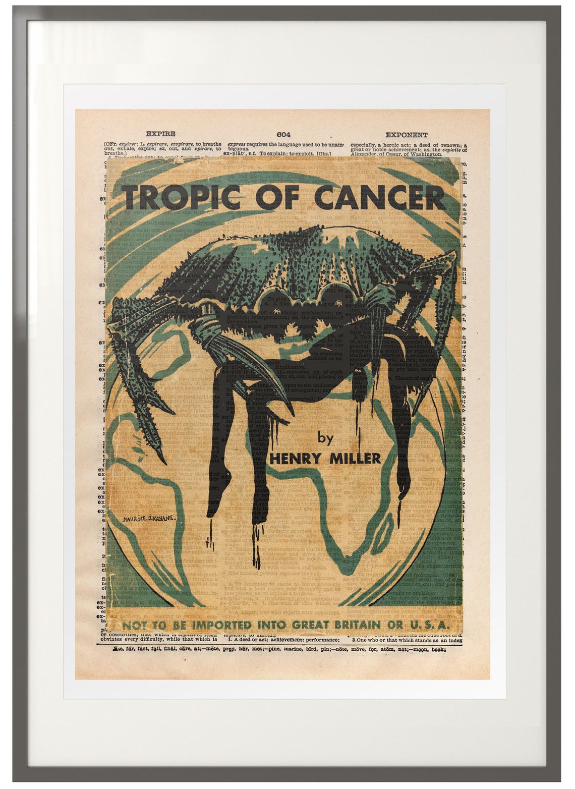 Henry Miller Tropic Of Cancer Pdf Free Tropic of Cancer de Henry Miller 1934 First Edition Cover | Etsy