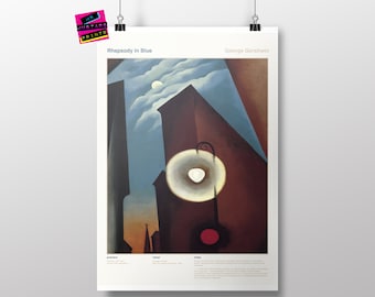 Rhapsody in Blue - Graphic Print, Poster, Art, Gift, Classical Music Fan, George Gershwin