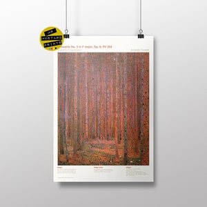 Vivaldi - Der Herbst aus Die 4 Jahreszeiten, L'autunno - Grafikdruck, Poster, Kunst, Geschenk, klassischer Musik-Fan
