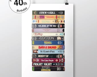 Filmy z 1985 roku: Prezent na 41. urodziny – spersonalizowana kopia VHS